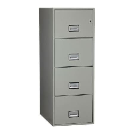 Phoenix Safe International Phoenix Safe Vertical 31" 4-Drawer Legal Fire and Water Resistant File Cabinet, Lt Gray - LGL4W31LG LGL4W31LG
